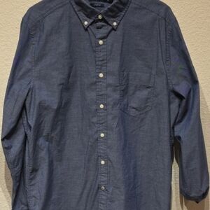 Nautica Stretch Long Sleeve Button-Up Dress Shirt – Size L